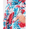Теплый халат Key LGD 568, Цвет: белый/красный, Размеры: S/M, изображение 4