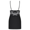 Сексуальная сорочка Obsessive 810 CHEMISE черный, Цвет: черный, Размеры: S/M, изображение 4