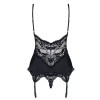 Корсет с трусиками Obsessive 810 CORSET черный, Цвет: черный, Размеры: S/M, изображение 4