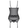 Корсет с трусиками Obsessive 812 CORSET, Цвет: черный, Размеры: S/M, изображение 4