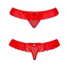 Эротические трусики стринги Obsessive 827 THONG, Цвет: красный, Размеры: L/XL, изображение 4