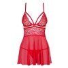 Бэби-долл Obsessive 838 BABYDOLL красный, Цвет: красный, Размеры: 2XL, изображение 3