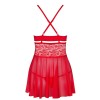 Бэби-долл Obsessive 838 BABYDOLL красный, Цвет: красный, Размеры: 2XL, изображение 4