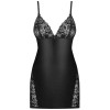 Сексуальная сорочка Obsessive 846 CHEMISE, Цвет: черный, Размеры: S/M, изображение 3