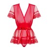 Сексуальный пеньюар Obsessive 870 PEI, Цвет: красный, Размеры: S/M, изображение 3