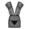 Сексуальная сорочка Obsessive MEROSSA CHEMISE, Цвет: черный, Размеры: L/XL, изображение 3