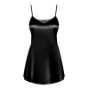 Сексуальная сорочка Obsessive SATINIA BABYDOLL черный, Цвет: черный, Размеры: S/M, изображение 3
