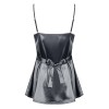 Сексуальная сорочка Obsessive SATINIA BABYDOLL серый, Цвет: серый, Размеры: S/M, изображение 4