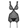 Корсет c трусиками Obsessive SWANITA CORSET черный, Цвет: черный, Размеры: L/XL, изображение 5