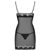 Сексуальная сорочка Obsessive WONDERIA CHEMISE черный, Цвет: черный, Размеры: S/M, изображение 4