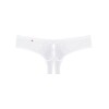 Сексуальные трусики Obsessive ALABASTRA CROTCHLESS THONG, Цвет: белый, Размеры: L/XL, изображение 3