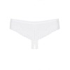 Сексуальные трусики Obsessive ALABASTRA CROTCHLESS THONG, Цвет: белый, Размеры: L/XL, изображение 4