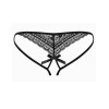 Сексуальные трусики Obsessive PICANTINA CROTCHLESS THONG, Цвет: черный, Размеры: L/XL, изображение 4