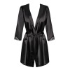 Халат Obsessive SATINIA ROBE черный, Цвет: черный, Размеры: L/XL, изображение 2