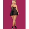 Бэби-долл Obsessive 838 BABYDOLL черный, Цвет: черный, Размеры: 2XL, изображение 4