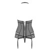 Корсет с трусиками Obsessive 838 CORSET черный, Цвет: черный, Размеры: S/M, изображение 4