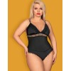 Эротическое боди с уплотненной чашкой Obsessive LOLITTE BODY, Цвет: черный, Размеры: S/M, изображение 3