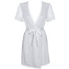Пеньюар с трусиками Obsessive MIAMOR ROBE белый, Цвет: белый, Размеры: L/XL, изображение 3