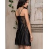 Сорочка атласная Mia-Amore AFRODITA 2160 черный, Цвет: черный, Размеры: XS, изображение 2