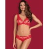 Сексуальный комплект Obsessive 853 SET красный, Цвет: красный, Размеры: S/M