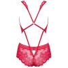 Эротическое боди Obsessive 853 TED-1 красный, Цвет: красный, Размеры: S/M, изображение 4