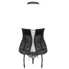 Корсет с трусиками Obsessive AILAY CORSET, Цвет: черный, Размеры: L/XL, изображение 4
