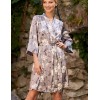 Халат-кимоно из натурального шелка Mia-Amore GRACIA 3583, Цвет: серый, Размеры: 2XL/3XL