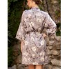 Халат-кимоно из натурального шелка Mia-Amore GRACIA 3583, Цвет: серый, Размеры: 2XL/3XL, изображение 2