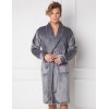 Теплый мужской халат Aruelle HENRY DARK GREY, Цвет: серый, Размеры: S