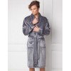 Теплый мужской халат Aruelle HENRY DARK GREY, Цвет: серый, Размеры: S, изображение 3