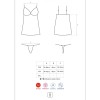 Эротическая сорочка с трусиками Obsessive AILAY CHEMISE, Цвет: черный, Размеры: L/XL, изображение 5