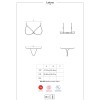 Сексуальный комплект Obsessive LALUNA SET, Цвет: черный, Размеры: S/M, изображение 5