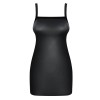 Сексуальное платье Obsessive LEATHERIA CHEMISE, Цвет: черный, Размеры: S/M, изображение 3