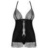 Бэби-долл с трусиками Obsessive CHICCANTA BABYDOLL, Цвет: черный, Размеры: S/M, изображение 3