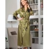 Халат шелковый длинный Mia-Amore OLIVIA 3649 оливковый, Цвет: оливковый, Размеры: 3XL