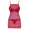 Сексуальная сорочка Obsessive LIVIDIA CHEMISE, Цвет: красный, Размеры: S/M, изображение 3