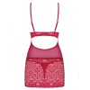 Сексуальная сорочка Obsessive LIVIDIA CHEMISE, Цвет: красный, Размеры: S/M, изображение 4