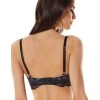 Бюстгальтер балконет пуш-ап Esotiq 37589 KARLI, Цвет: черный, Размеры: 70E, изображение 2