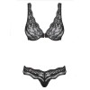 Сексуальный комплект Obsessive LUVAE SET черный, Цвет: черный, Размеры: L/XL, изображение 5