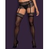 Чулки Obsessive CHICCANTA STOCKING, Цвет: черный, Размеры: L/XL