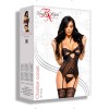 Корсет с пажами для чулок + стринги Beauty Night CHARLIZE CORSET, Цвет: черный, Размеры: S/M, изображение 6
