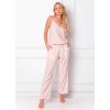 Вискозная пижама с брюками Aruelle DANNY PINK, Цвет: светло-розовый, Размеры: XS, изображение 2