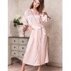Длинный шелковый халат-кимоно Mia-Amore MARILIN 3109 пудра, Цвет: пудра, Размеры: 2XL