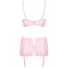 Сексуальный комплект с поясом Obsessive GIRLLY SET, Цвет: розовый, Размеры: 2XL, изображение 5