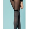 Колготки фантазийные Fiore 5977/G BONBON 40 den черный/серый, Цвет: черный/серый, Размеры: 2, изображение 2