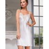 Сорочка шелковая с открытой спинкой Mia-Amore WHITE SWAN 3550 молочный, Цвет: молочный, Размеры: S