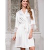 Шелковый халат кимоно Mia-Amore WHITE SWAN 3553 молочный, Цвет: молочный, Размеры: L/XL