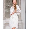 Шелковый халат кимоно Mia-Amore WHITE SWAN 3553 молочный, Цвет: молочный, Размеры: L/XL, изображение 3