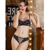Модный комплект фашия пуш-ап и бразилиана Mioocchi KRISTINA 759292 nero/avorio, Цвет: nero/avorio, Размеры: 70B
