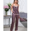Шелковый пижамный комплект тройка Mia-Amore BRIGITTE 3686 сливовый, Цвет: сливовый, Размеры: 2XL, изображение 2